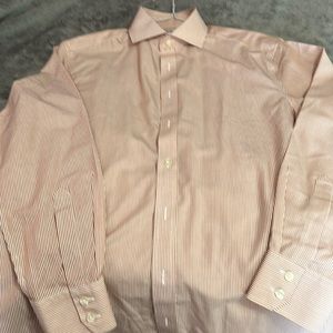 Men’s dress shirt slim fit 15.5x 33 double button sleeves